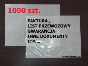 KOPERTY KURIERSKIE KANGURKI PRZYLGI C6 - 1000 szt.