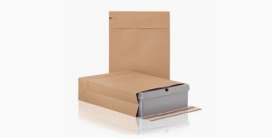 Koperty  z kraft papieru z nadrukiem   450x350x120 